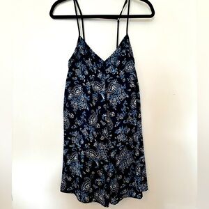 Abercrombie & Fitch Blue Patterned Dress Size M